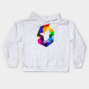 Colorful Polygon Kids Hoodie